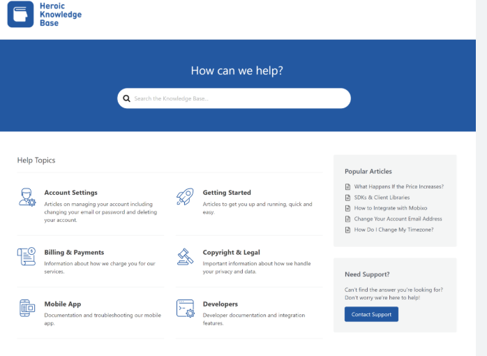 Image [2] - Heroic Knowledge Base est-il adapté à votre site web ou non ? Lisez-le et décidez !