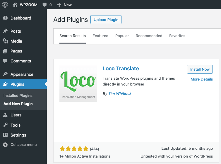 Image [4] - Comment traduire rapidement des thèmes et des plugins WordPress avec Loco Translate PRO ?