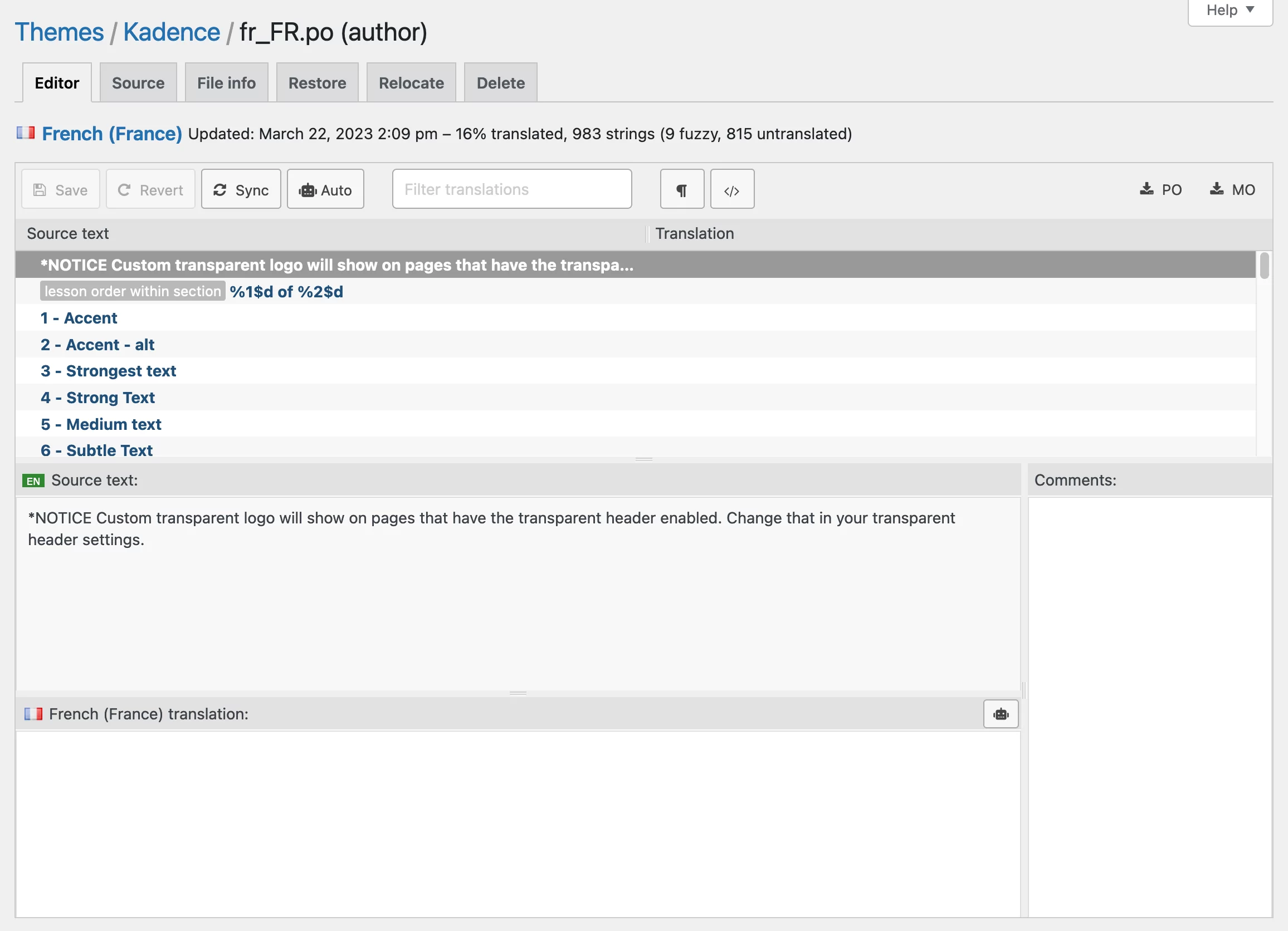 画像 [3] - Loco Translate PROの翻訳インターフェースをカスタマイズするには？