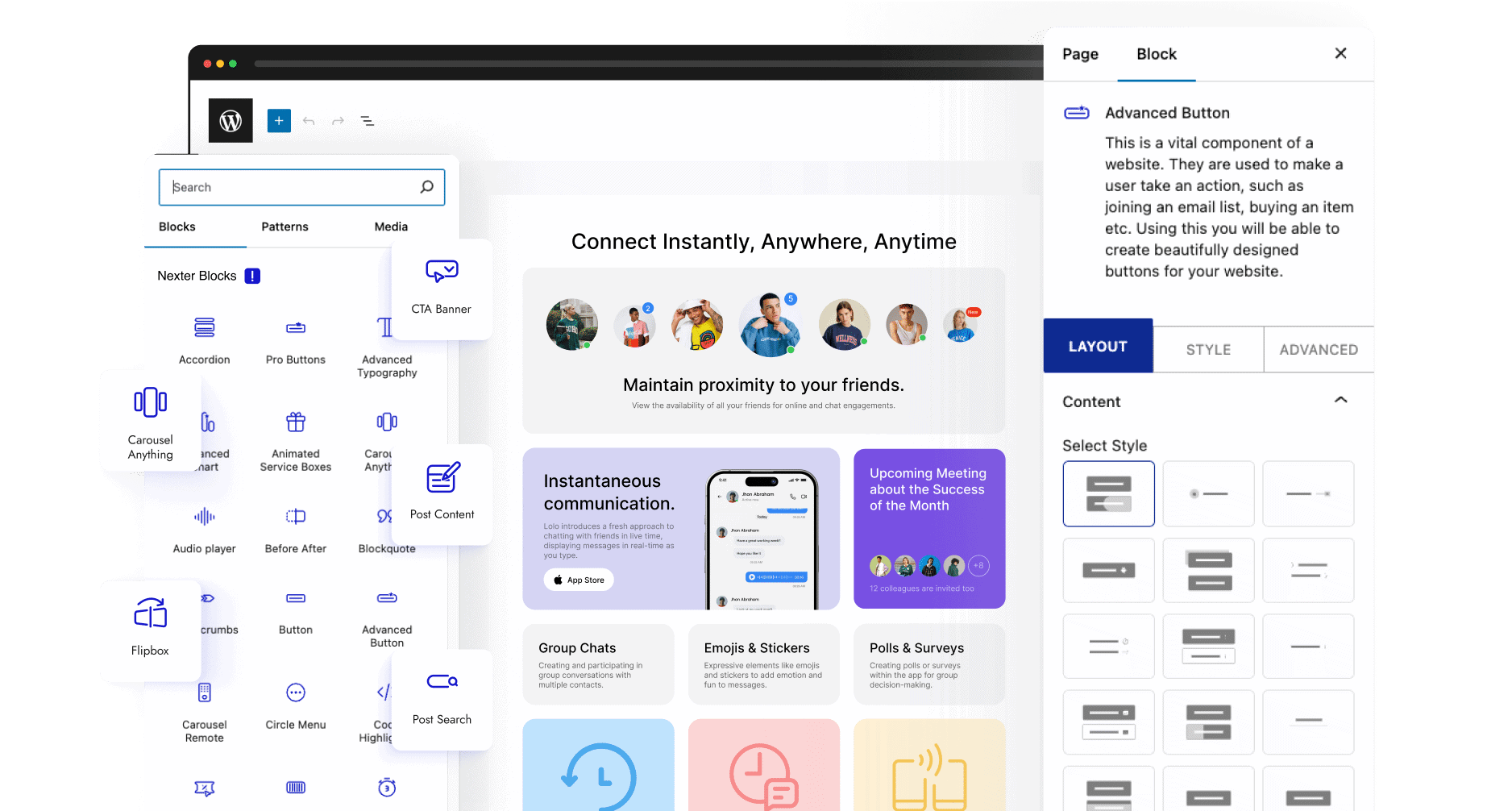 nexter blocks 适合产品/服务介绍页