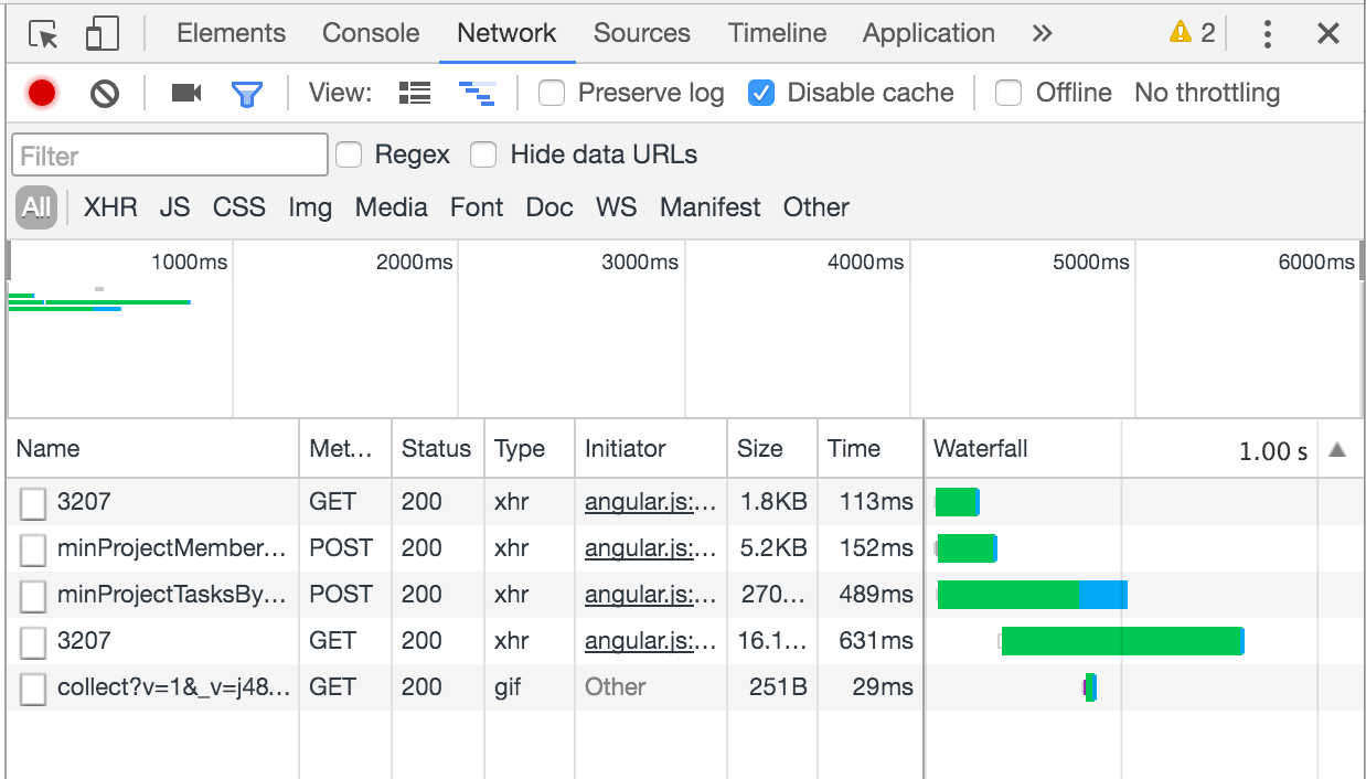 Chrome DevTools 网络瀑布式 JS 加载顺序