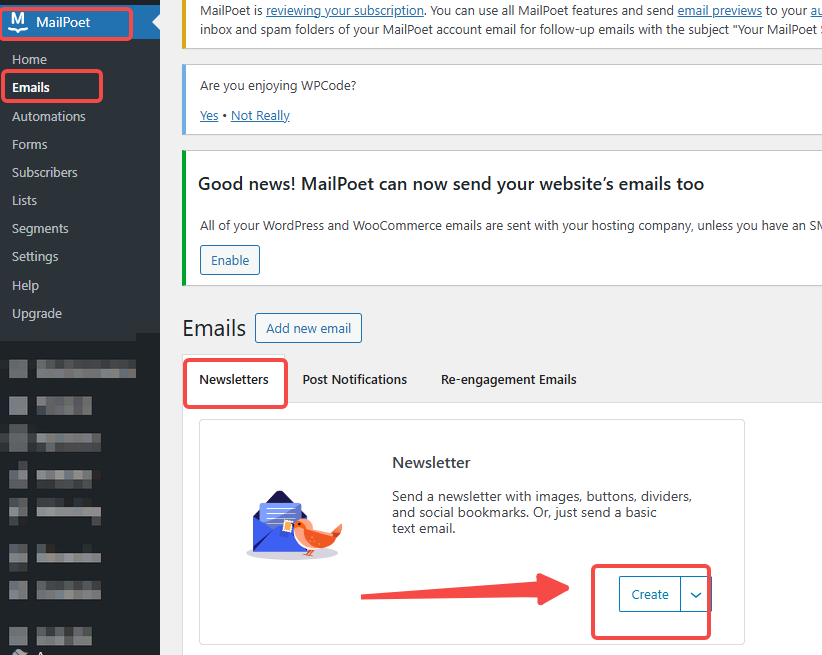Image [4] - Tutoriel MailPoet : 3 étapes pour les débutants pour envoyer votre première newsletter test !