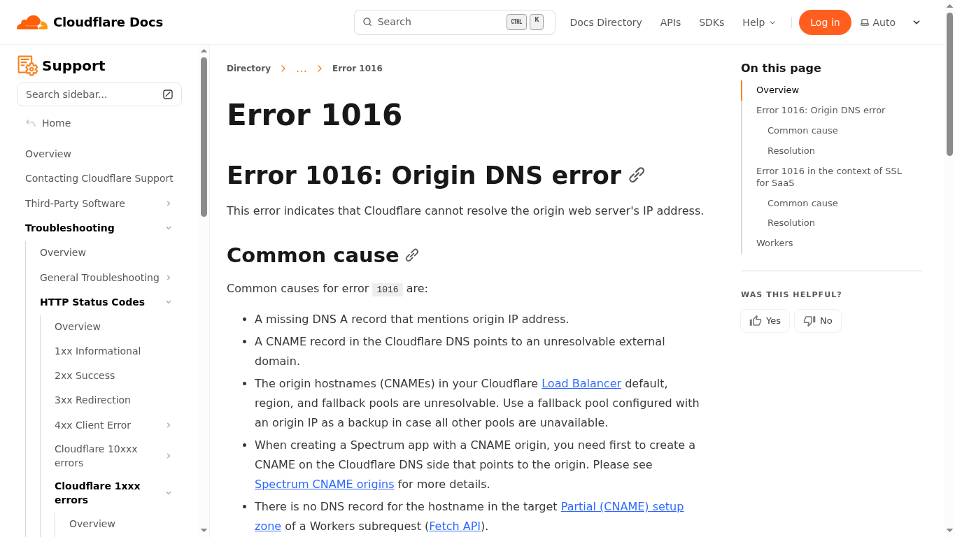 Cloudflare 报错别慌：1016、521、1000、403、SSL 握手和 500 排查清单-光子波动网 | WordPress教程、Elementor教程与故障修复