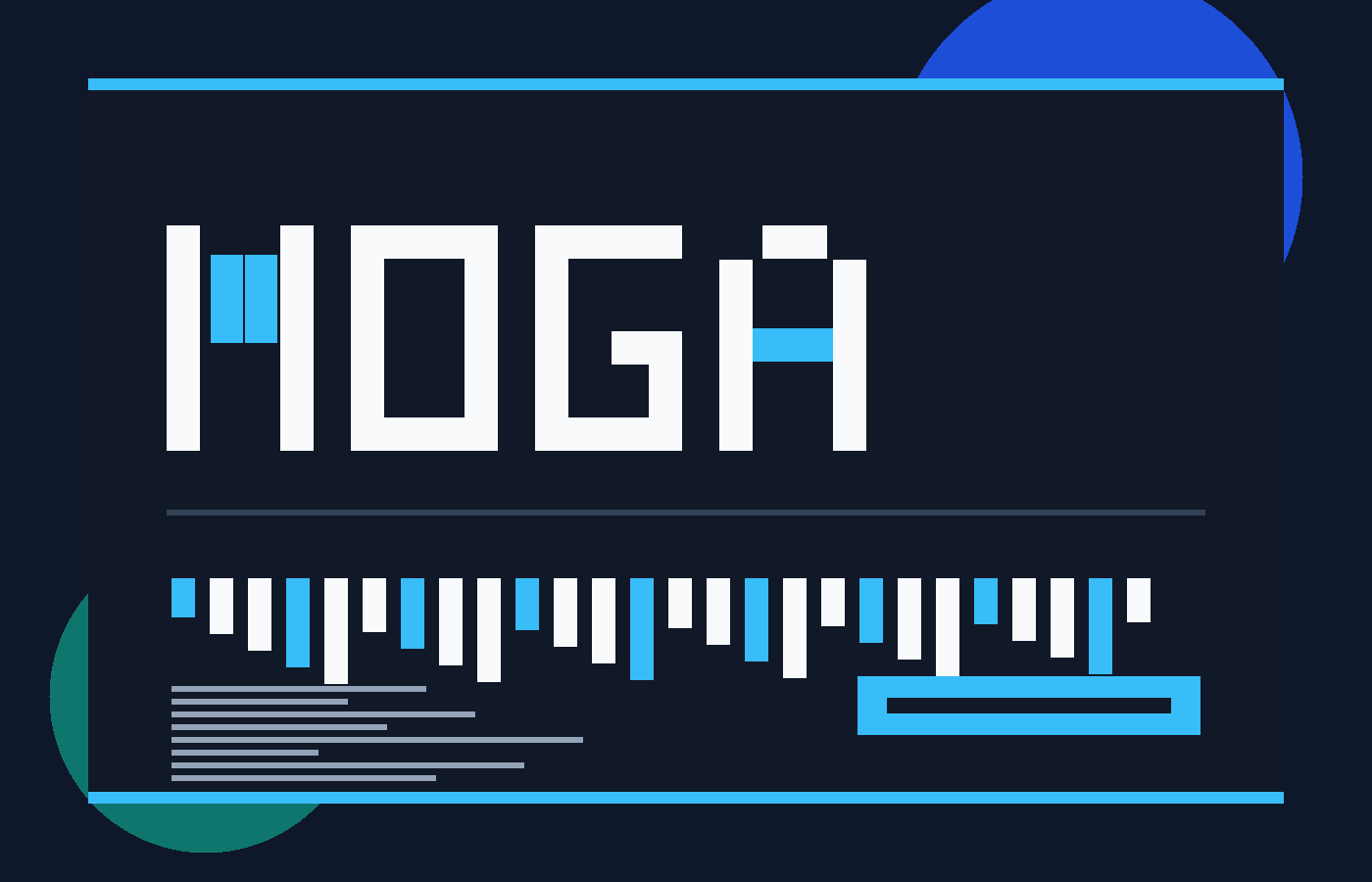 Moga Font 在 Logo、海报标题和网页 Banner 中的应用预览