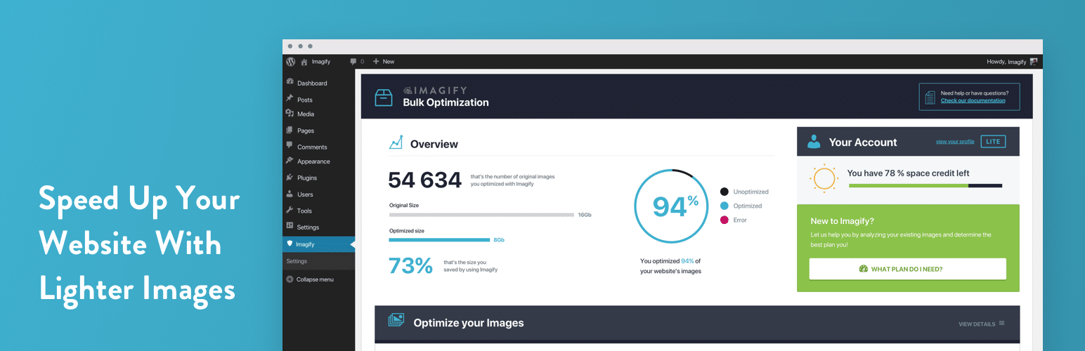 Imagify vs Smush 图片压缩、WebP 与批量优化对比图