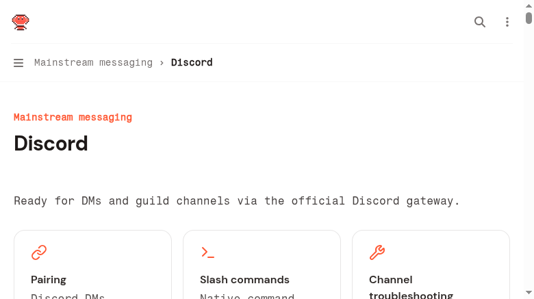 OpenClaw Discord频道配置截图