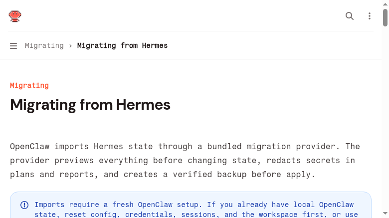 OpenClaw 怎么从 Hermes 迁移?从导出配置到验证上线的完整教程-光子波动网 | WordPress教程、Elementor教程与故障修复