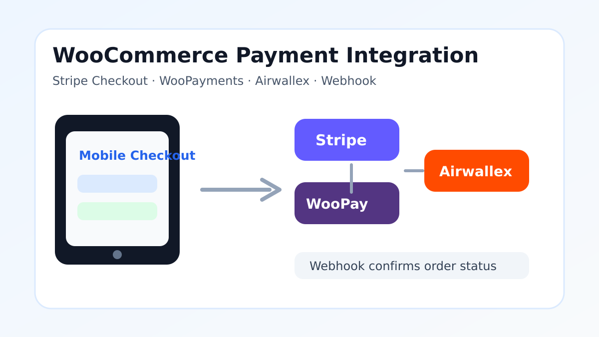 WooCommerce 支付集成别只装插件:Stripe、Airwallex、WooPayments 上线配置清单-光子波动网 | WordPress教程、Elementor教程与故障修复