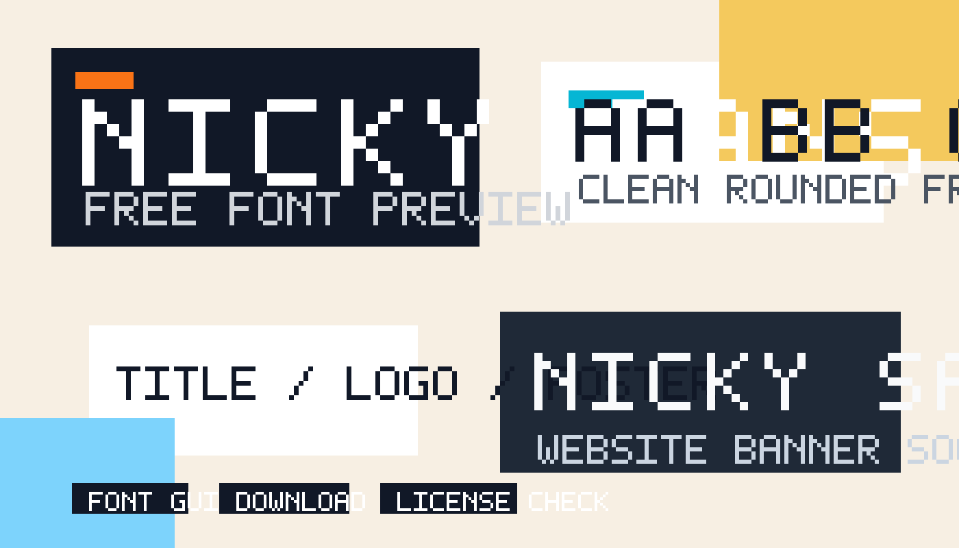 Nicky Sans Font 免费字体推荐：清爽圆润，做标题和品牌视觉很顺手-光子波动网 | WordPress教程、Elementor教程与故障修复